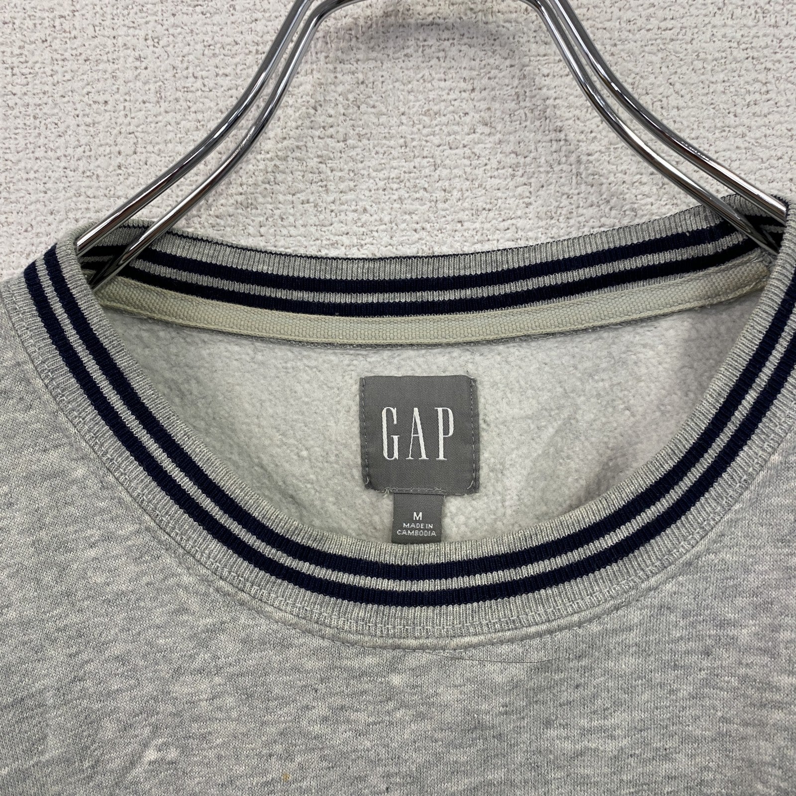 GAP　ギャップ　スウェット/トレーナー　デカロゴ　グレー　Mサイズ