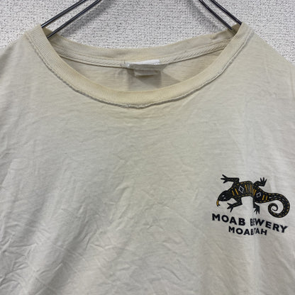 MOAB BREWERY　半袖プリントTシャツ　トカゲ　Beer　ビール　白　ホワイト　Lサイズ