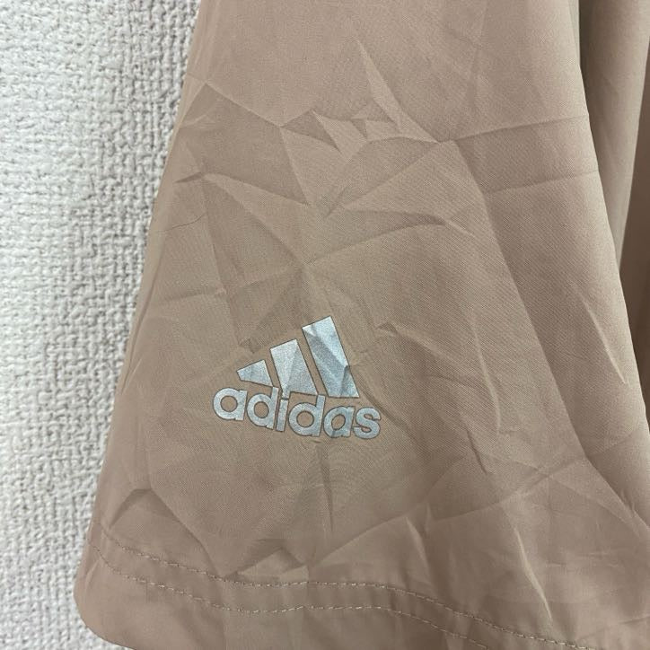 adidas　アディダス　ハーフジップ半袖プルオーバー　ベージュ　XLサイズ