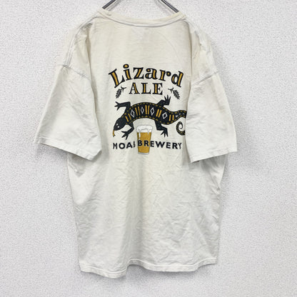 MOAB BREWERY　半袖プリントTシャツ　トカゲ　Beer　ビール　白　ホワイト　Lサイズ