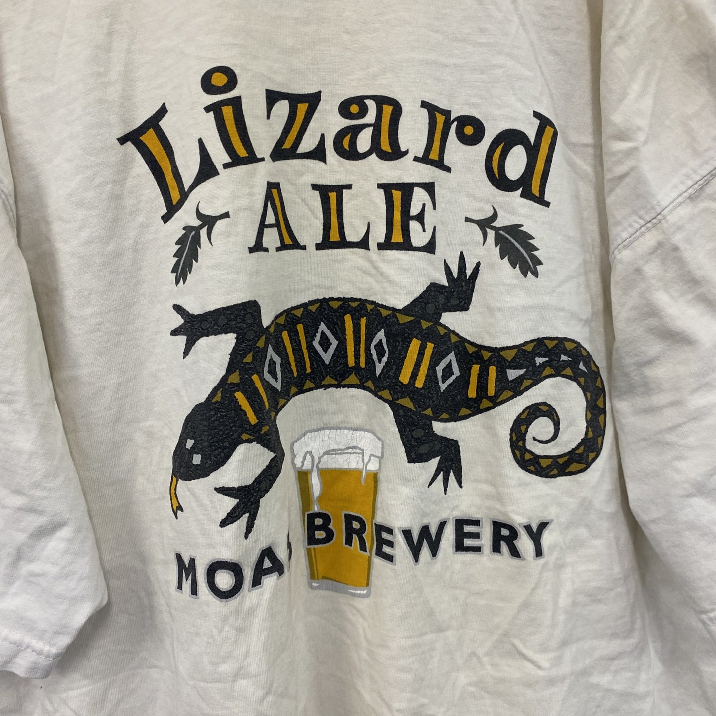 MOAB BREWERY　半袖プリントTシャツ　トカゲ　Beer　ビール　白　ホワイト　Lサイズ