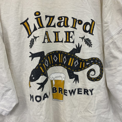 MOAB BREWERY　半袖プリントTシャツ　トカゲ　Beer　ビール　白　ホワイト　Lサイズ
