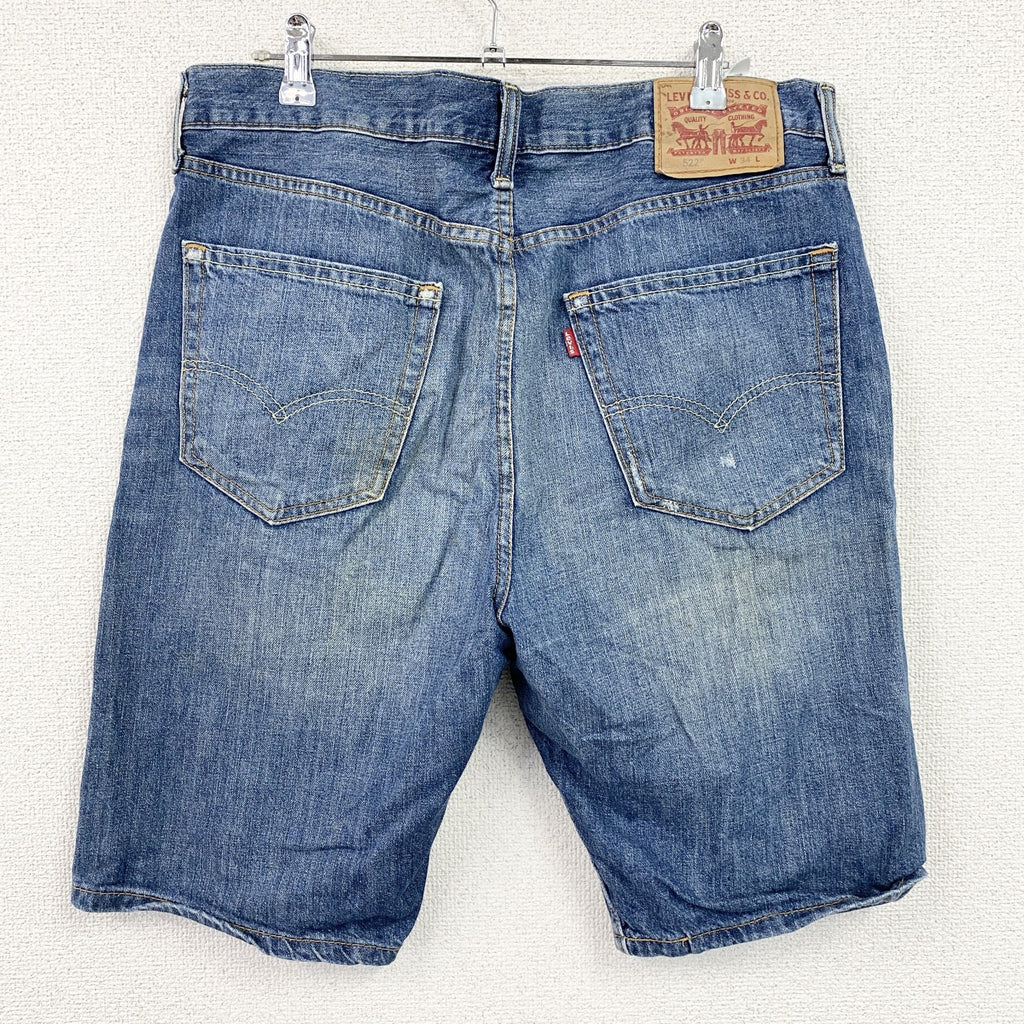 Levi’s　リーバイス　522　ハーフデニムパンツ/ショートパンツ　インディゴ　W34サイズ
