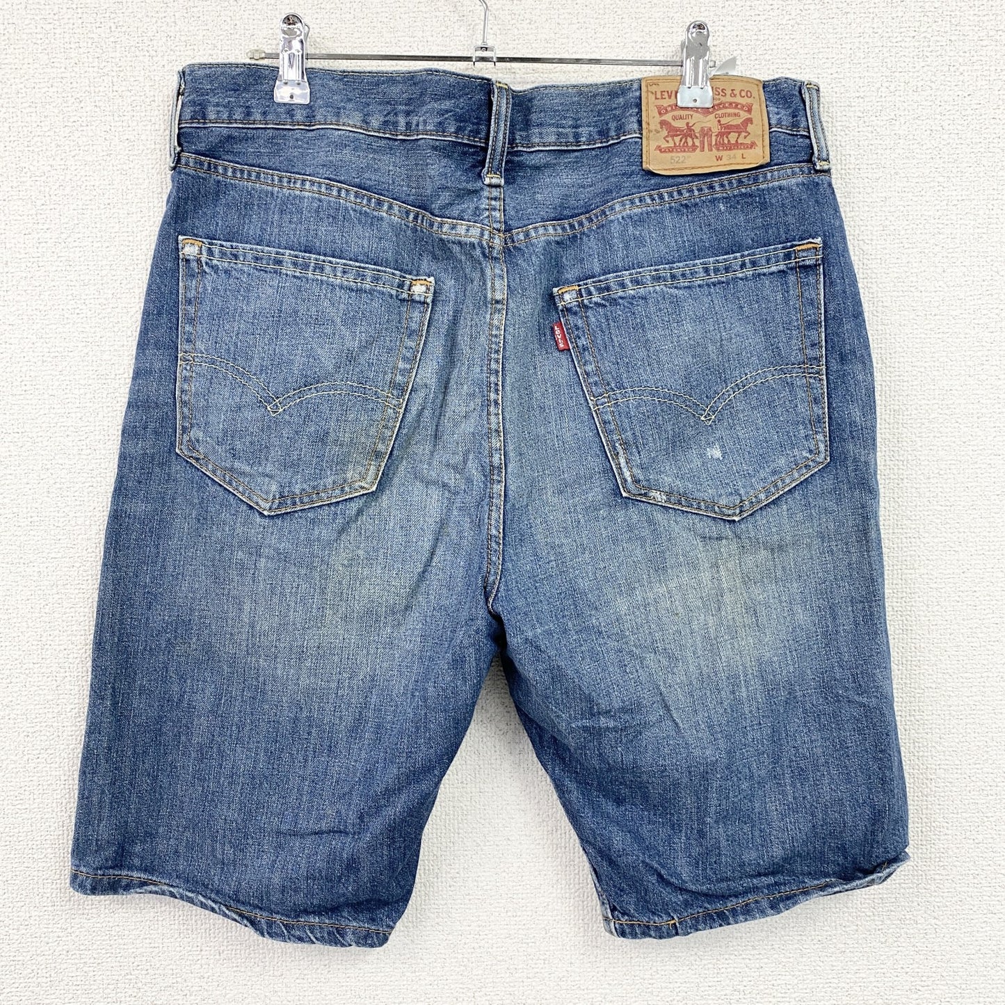 Levi’s　リーバイス　522　ハーフデニムパンツ/ショートパンツ　インディゴ　W34サイズ