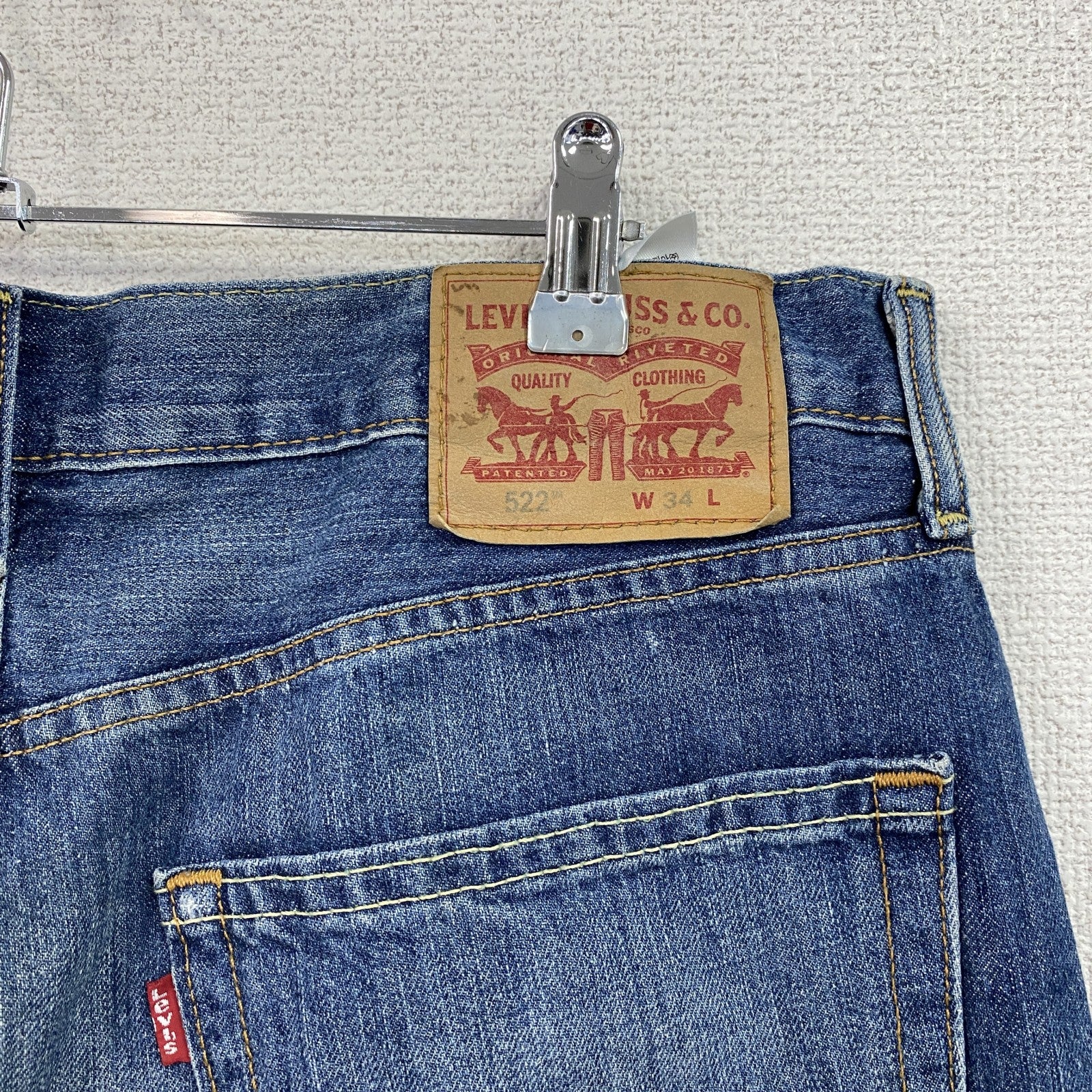 Levi’s　リーバイス　522　ハーフデニムパンツ/ショートパンツ　インディゴ　W34サイズ