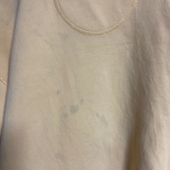 古着 used　IZOD　アイゾッド　長袖クルーネックスウェット　トレーナー　ワンポイントロゴ刺繍　黄色　イエロー　秋冬服