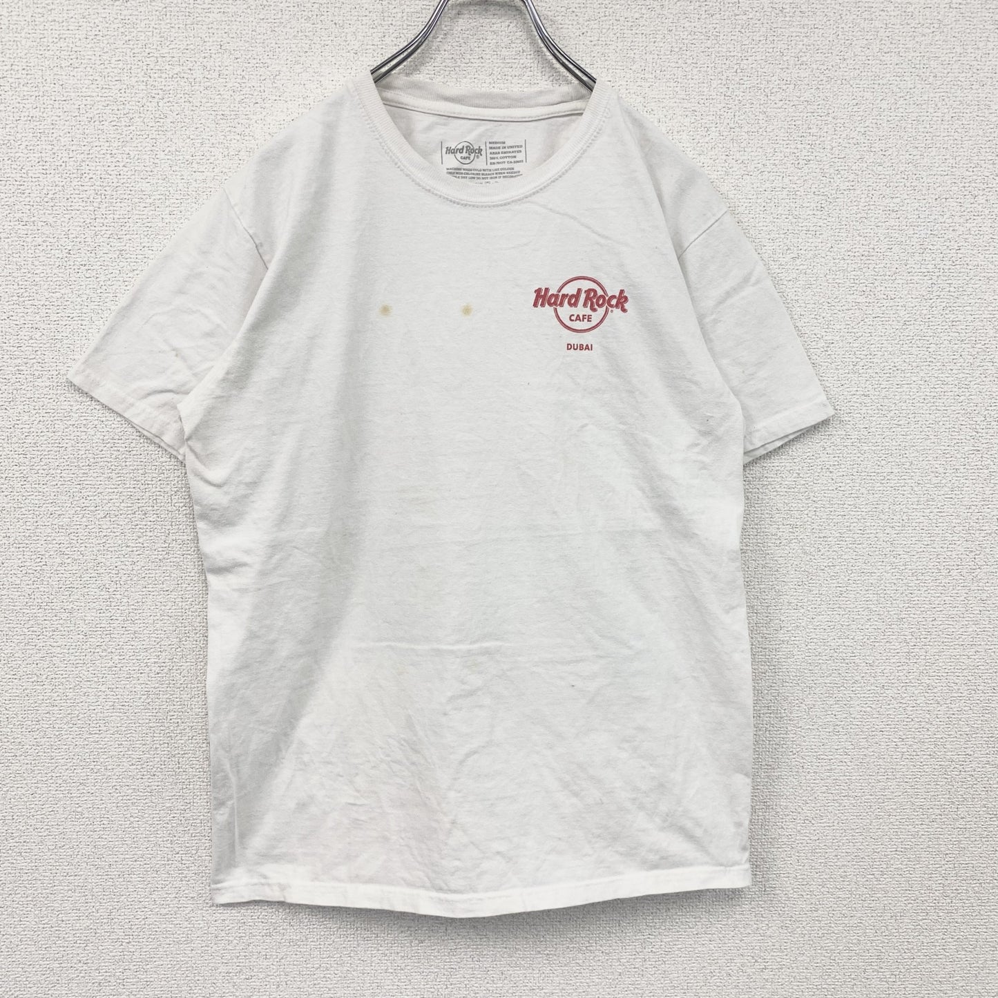 Hard Rock Cafe　ハードロックカフェ　半袖プリントTシャツ　白　ホワイト　Mサイズ