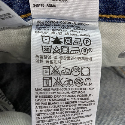 Levi’s　リーバイス　522　ハーフデニムパンツ/ショートパンツ　インディゴ　W34サイズ
