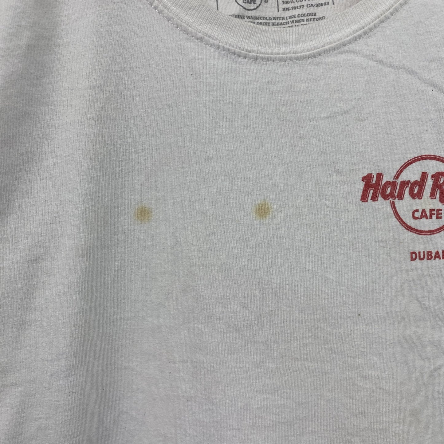 Hard Rock Cafe　ハードロックカフェ　半袖プリントTシャツ　白　ホワイト　Mサイズ