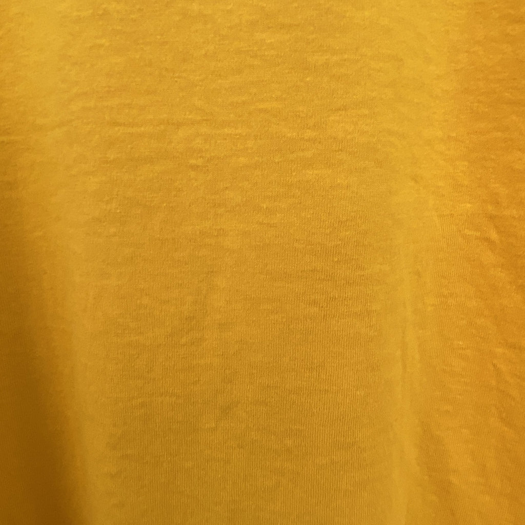 80s～　FRUIT OF LOOM　半袖プリントTシャツ　ヴィンテージ　シングルステッチ　黄　イエロー　Lサイズ