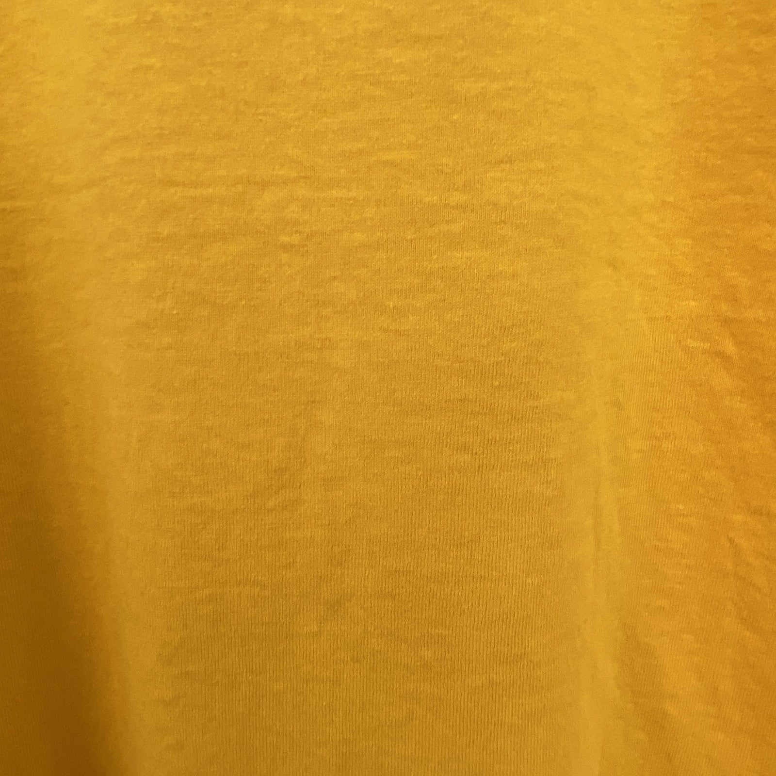 80s～　FRUIT OF LOOM　半袖プリントTシャツ　ヴィンテージ　シングルステッチ　黄　イエロー　Lサイズ
