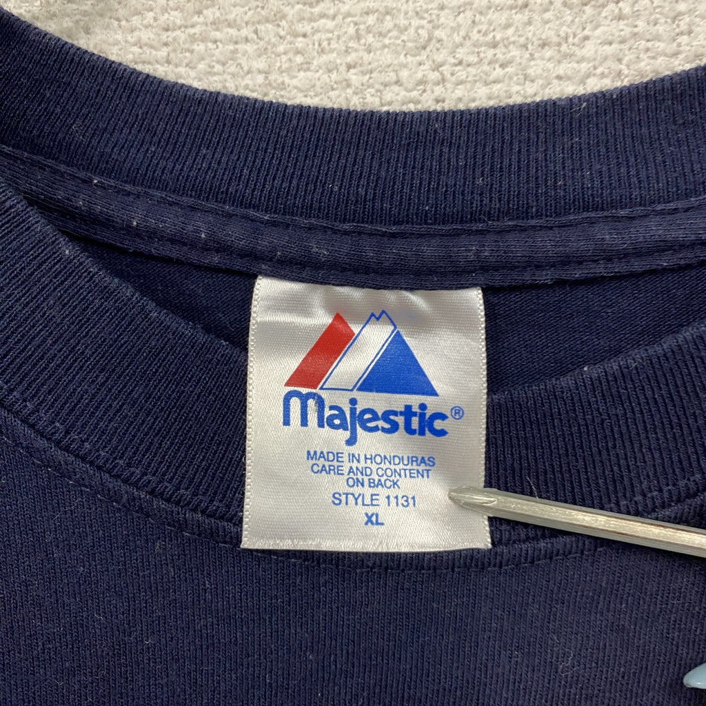 Majestic　マジェスティック　RED SOX　レッドソックス　松坂大輔　半袖プリントTシャツ　紺　ネイビー　XLサイズ