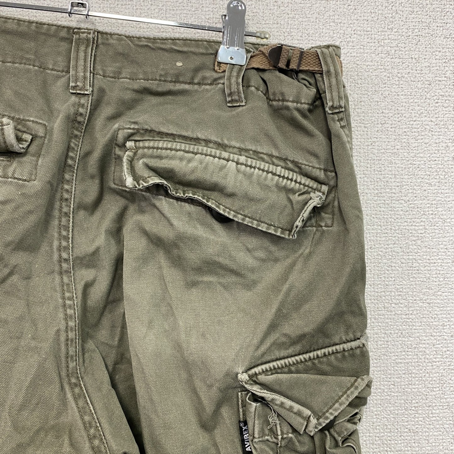 AVIREX　アヴィレックス　カーゴパンツ　カーキ　Lサイズ