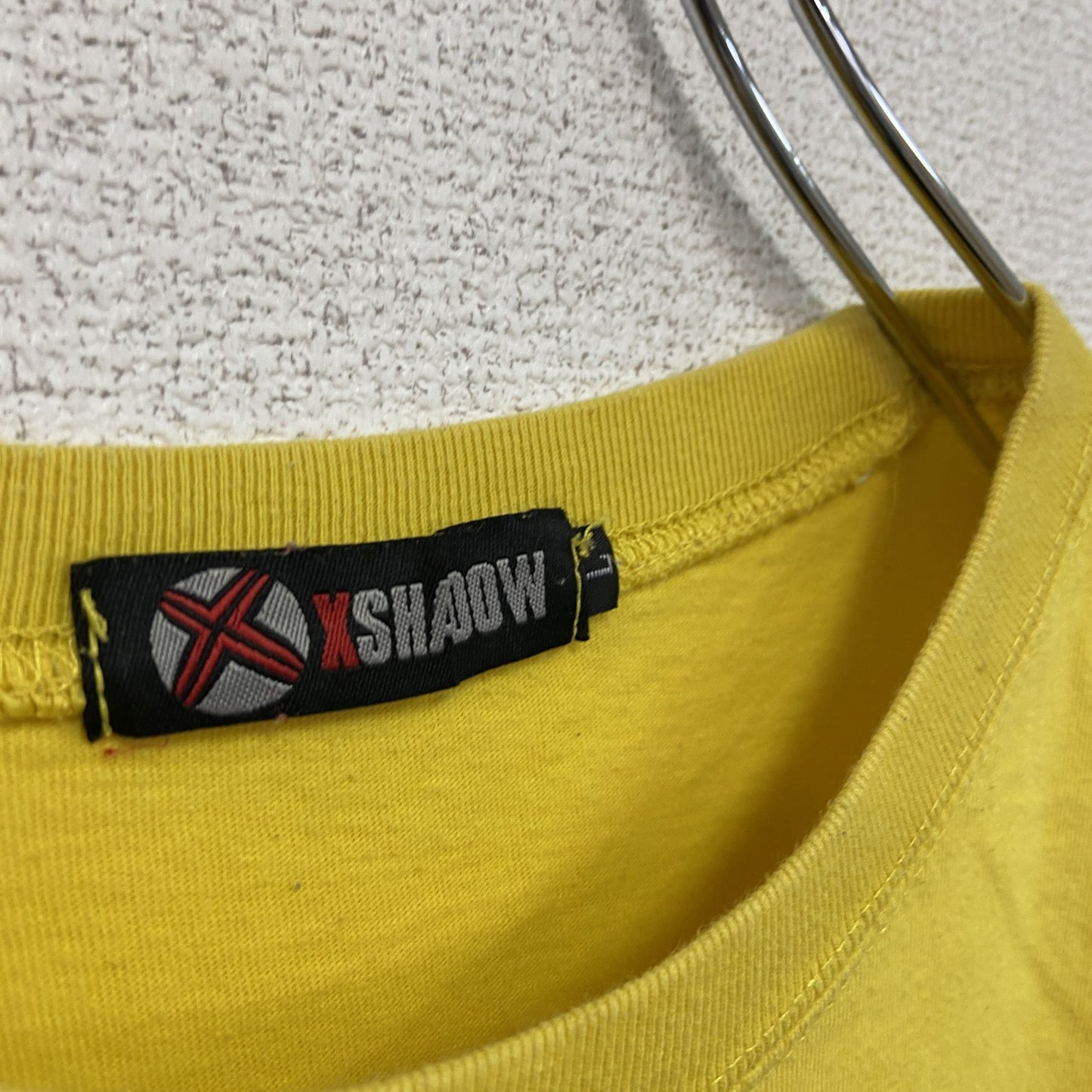 XSHADOW　ONE PIESE　ワンピース　モンキーDルフィ　半袖Tシャツ　アニメT　黄色　イエロー　Lサイズ