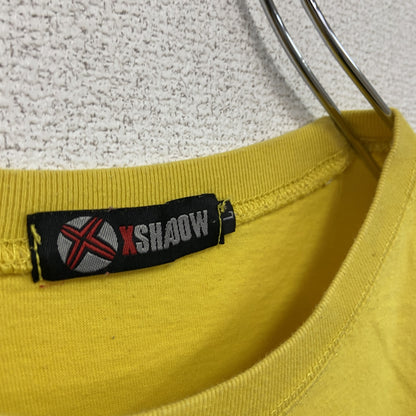 XSHADOW　ONE PIESE　ワンピース　モンキーDルフィ　半袖Tシャツ　アニメT　黄色　イエロー　Lサイズ