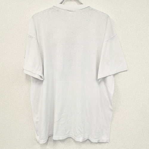 90s　HUMEUR DESIGN　半袖プリントアニマルTシャツ　シングルステッチ　ユーロヴィンテージ　白　ホワイト　Lサイズ