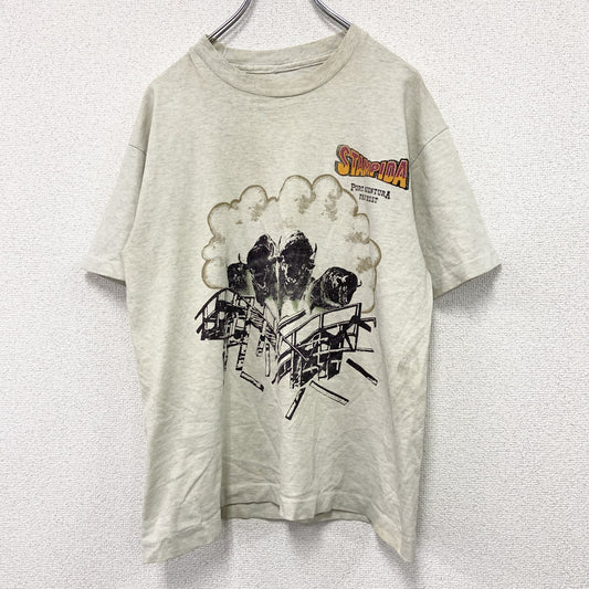 ～90s　STAMPIDA　スタンピダ　半袖Tシャツ　stampede　シングルステッチ　ヴィンテージ　霜降りグレー