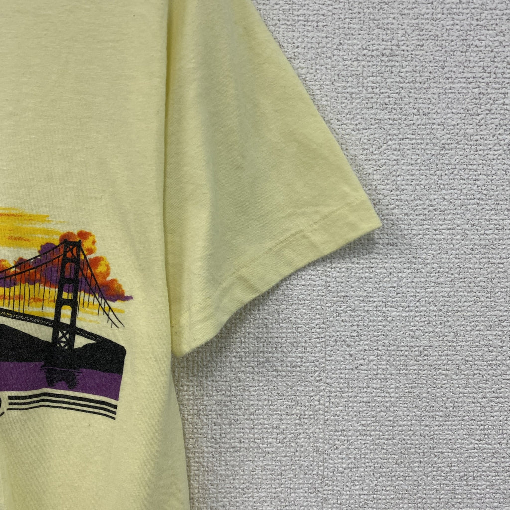 anvil　アンビル　半袖プリントTシャツ　シングルステッチ　黄色　イエロー　Lサイズ