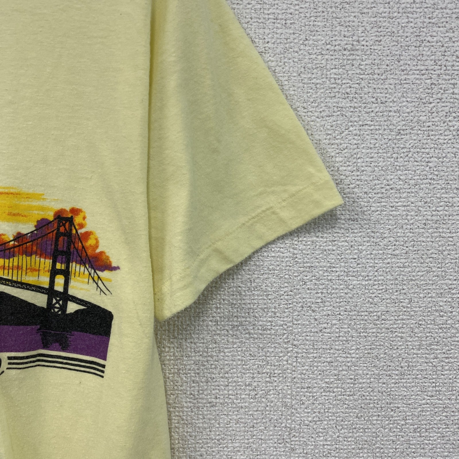 anvil　アンビル　半袖プリントTシャツ　シングルステッチ　黄色　イエロー　Lサイズ