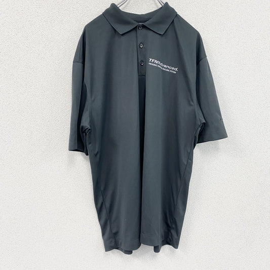 NIKE GOLF　ナイキゴルフ　半袖ポロシャツ　刺繍ロゴ　黒　ブラック　Lサイズ