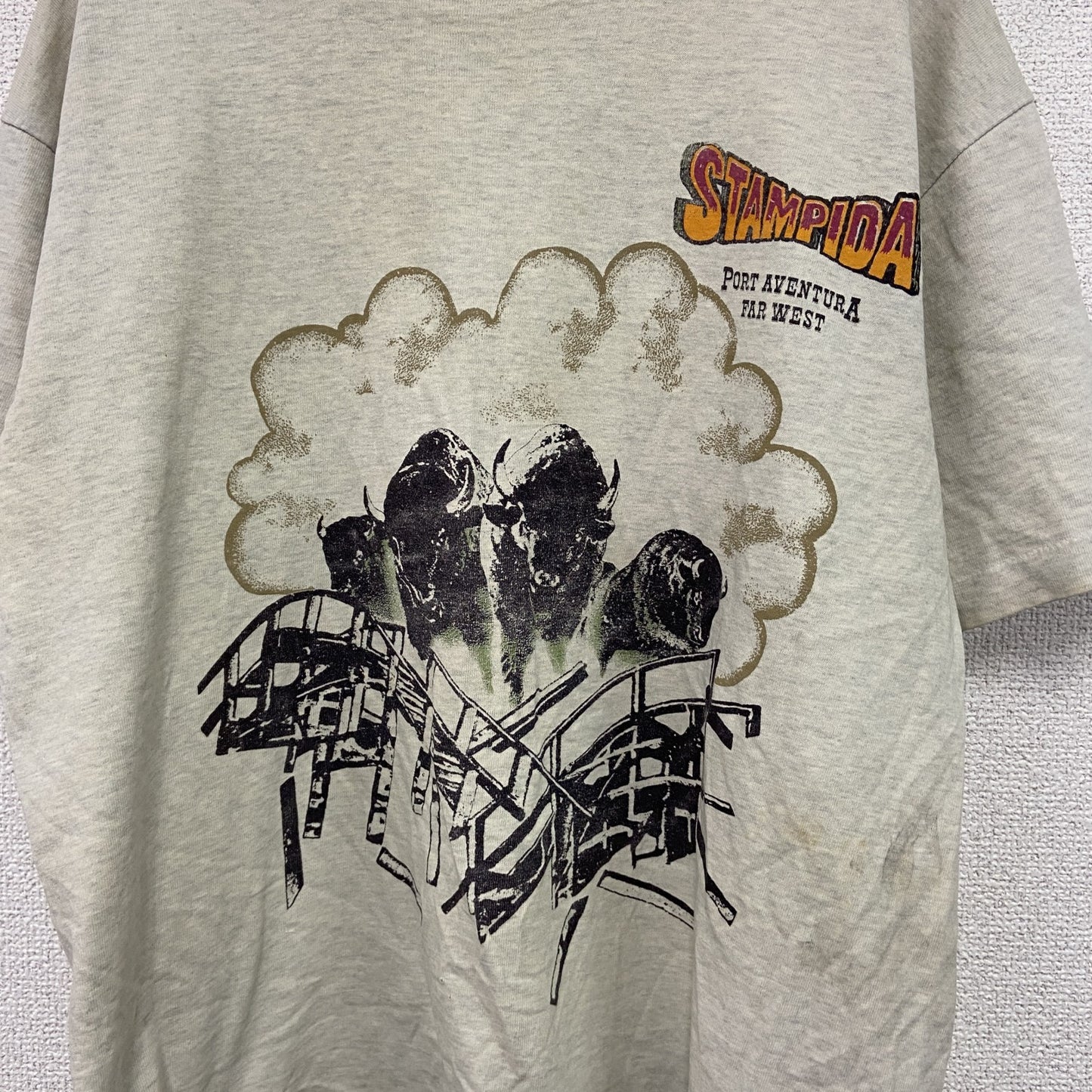 ～90s　STAMPIDA　スタンピダ　半袖Tシャツ　stampede　シングルステッチ　ヴィンテージ　霜降りグレー