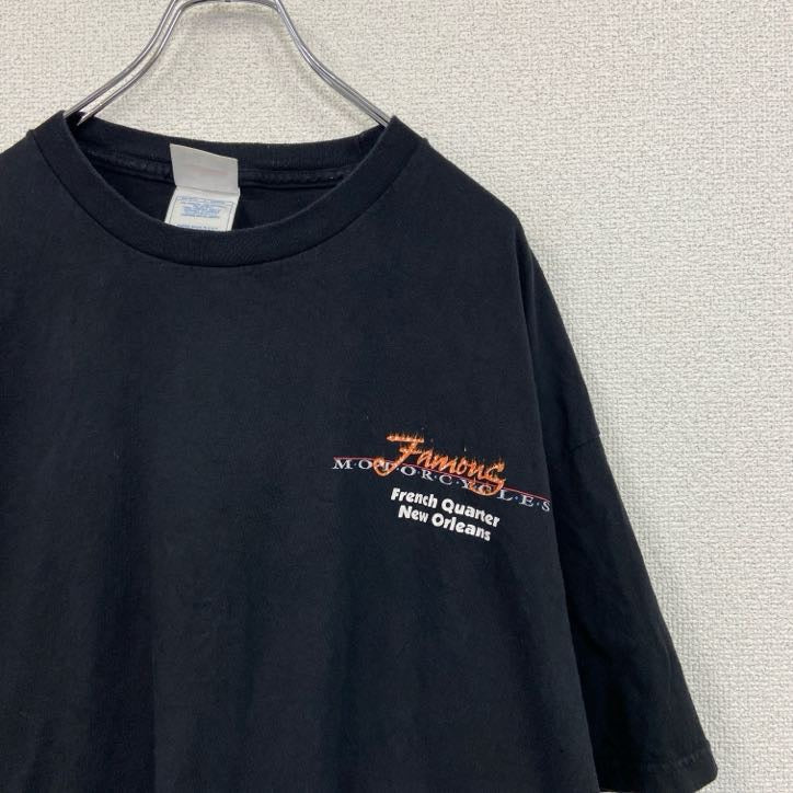 00s　TENNESSEE RIVER　半袖プリントTシャツ　ヴィンテージ　黒　ブラック　2XLサイズ