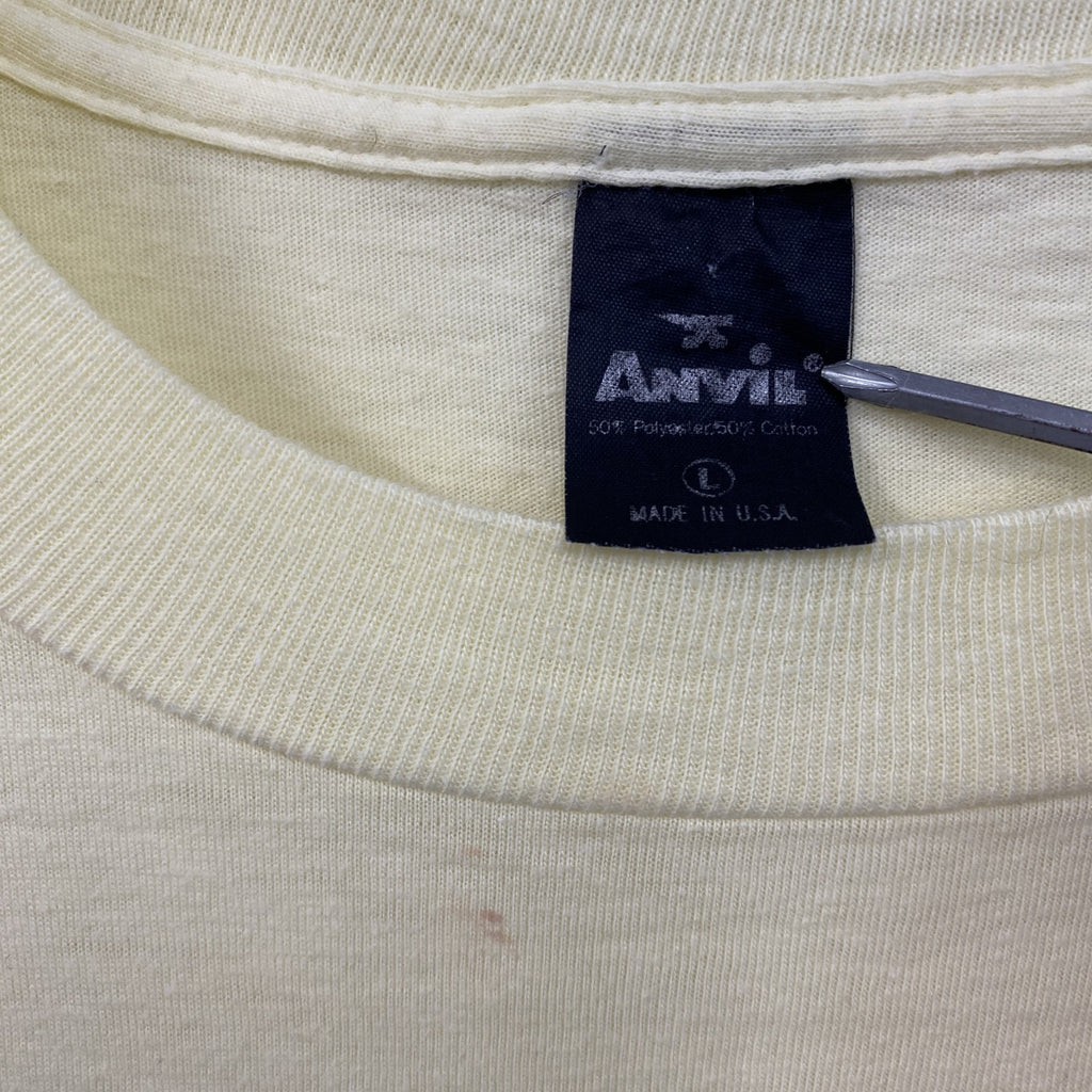 anvil　アンビル　半袖プリントTシャツ　シングルステッチ　黄色　イエロー　Lサイズ