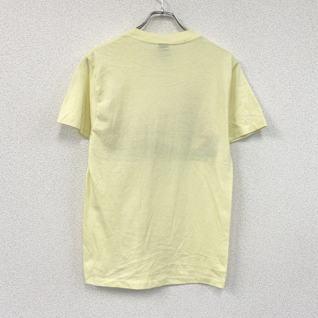 anvil　アンビル　半袖プリントTシャツ　シングルステッチ　黄色　イエロー　Lサイズ