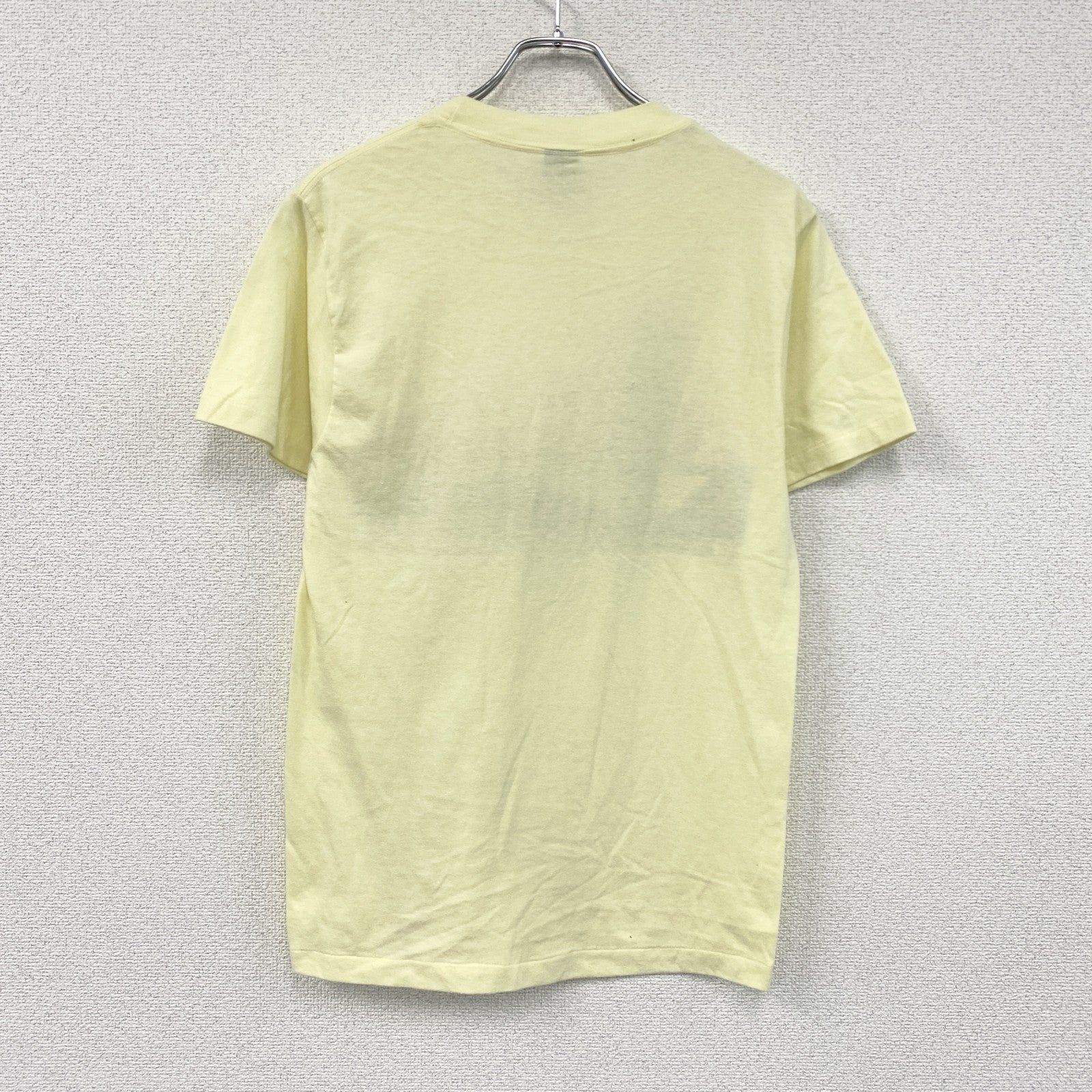 anvil　アンビル　半袖プリントTシャツ　シングルステッチ　黄色　イエロー　Lサイズ