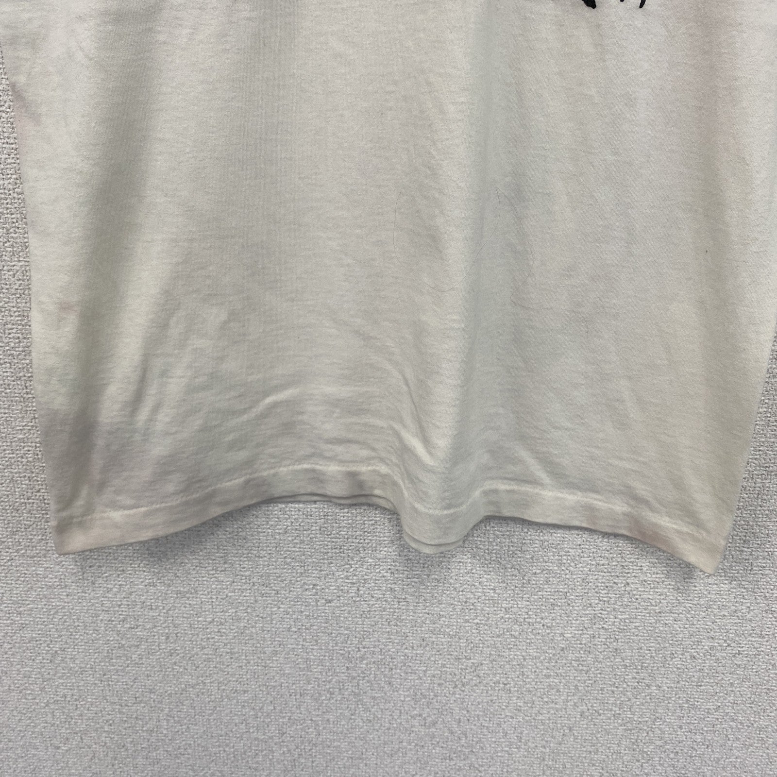 80s～　FRUIT OF LOOM　半袖プリントTシャツ　ヴィンテージ　シングルステッチ　白　ホワイト　Lサイズ