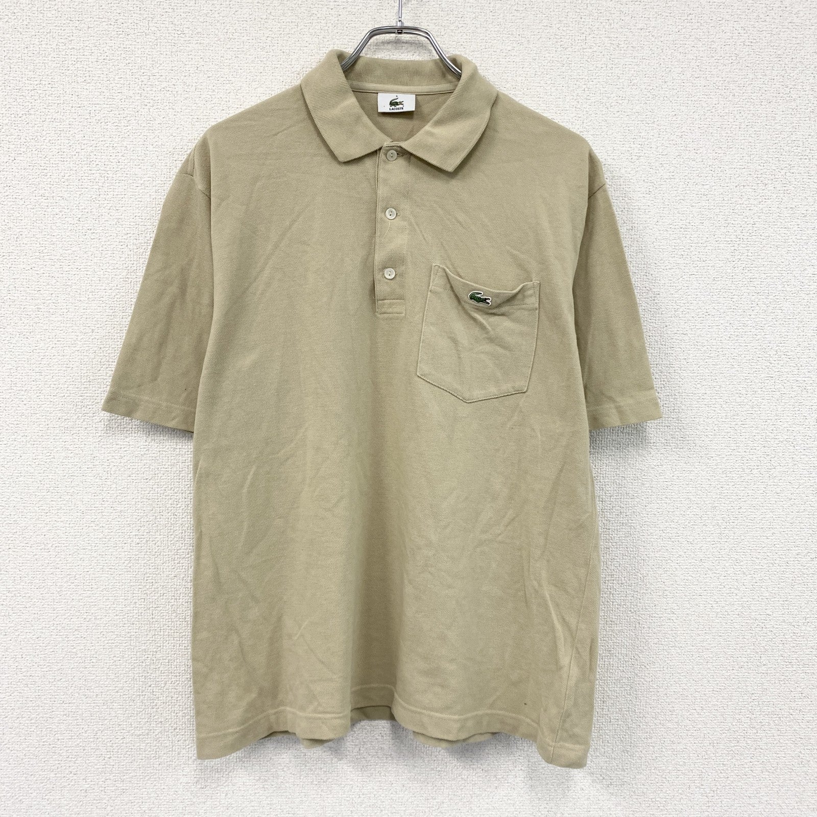 LACOSTE　ラコステ　半袖ポロシャツ　ベージュ　5サイズ