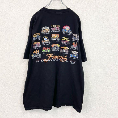 00s　TENNESSEE RIVER　半袖プリントTシャツ　ヴィンテージ　黒　ブラック　2XLサイズ