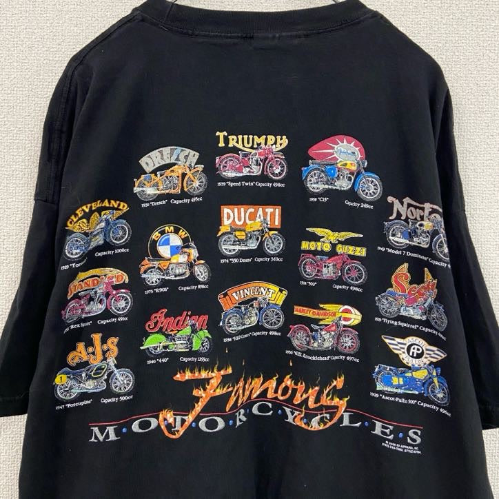00s　TENNESSEE RIVER　半袖プリントTシャツ　ヴィンテージ　黒　ブラック　2XLサイズ