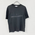 TRUSSARDI　トラサルディ　半袖プリントTシャツ　ダークグレー　46サイズ