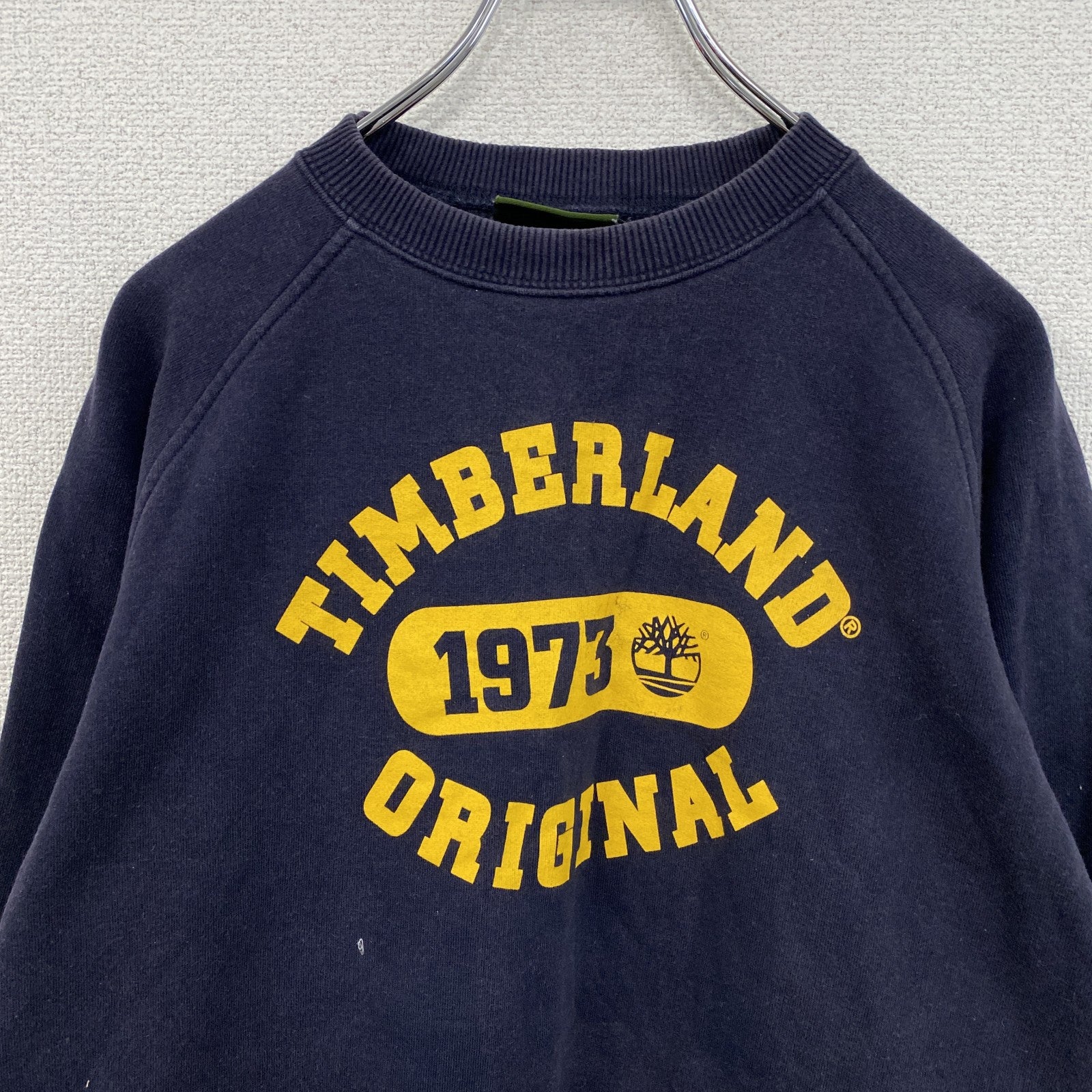 ～00s　Timberland　ティンバーランド　スウェット/トレーナー　カプセルプリント　紺　ネイビー　XSサイズ