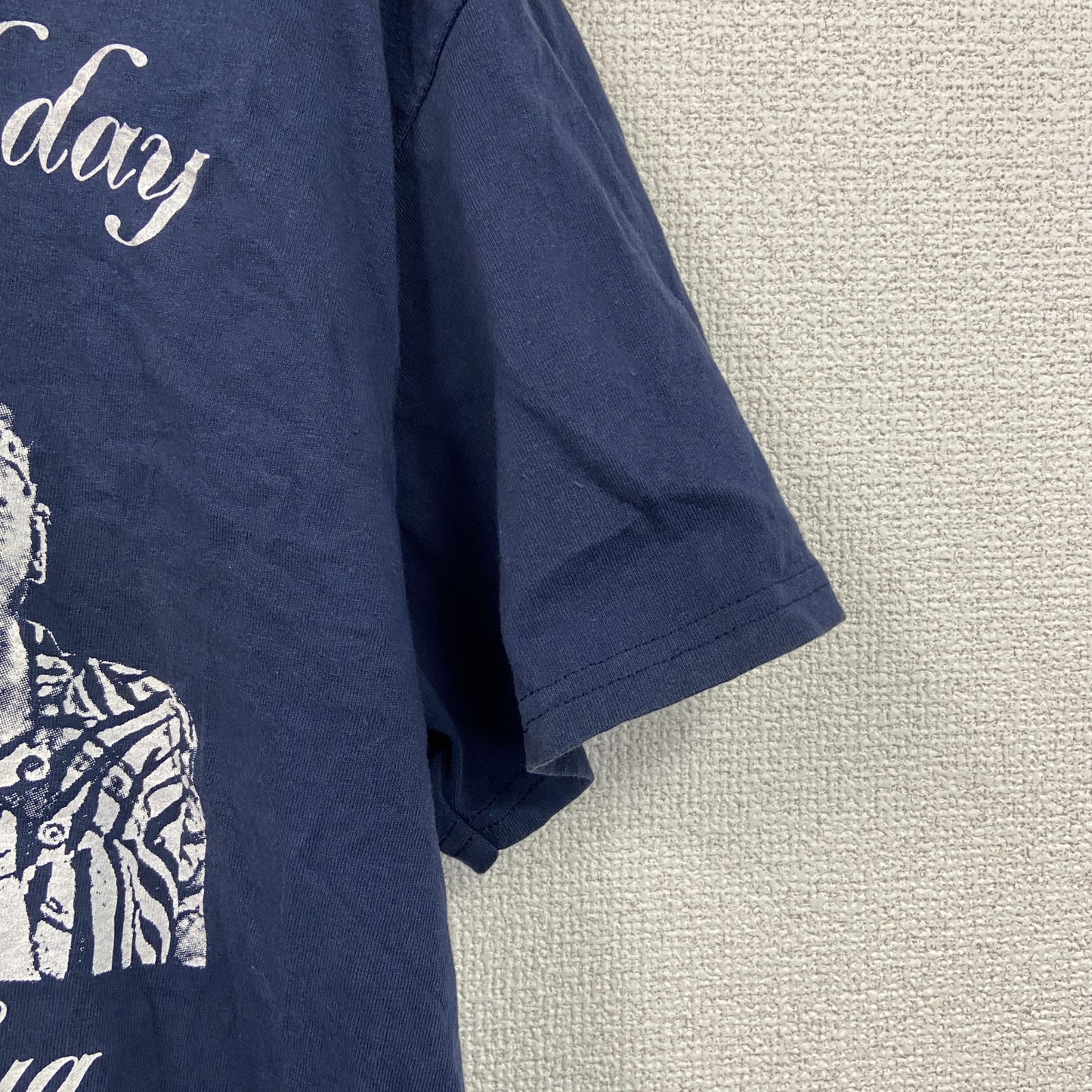 00s　PORT and COMPANY　半袖プリントTシャツ　ヴィンテージ　紺色　ネイビー　Lサイズ