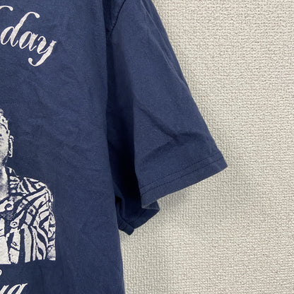 00s　PORT and COMPANY　半袖プリントTシャツ　ヴィンテージ　紺色　ネイビー　Lサイズ