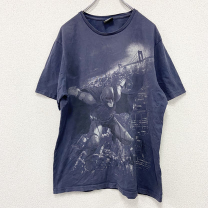 THE DARK KNIGHT RISES　ダークナイト ライジング　Batman　半袖Tシャツ　紺　ネイビー