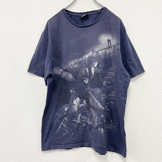 THE DARK KNIGHT RISES　ダークナイト ライジング　Batman　半袖Tシャツ　紺　ネイビー