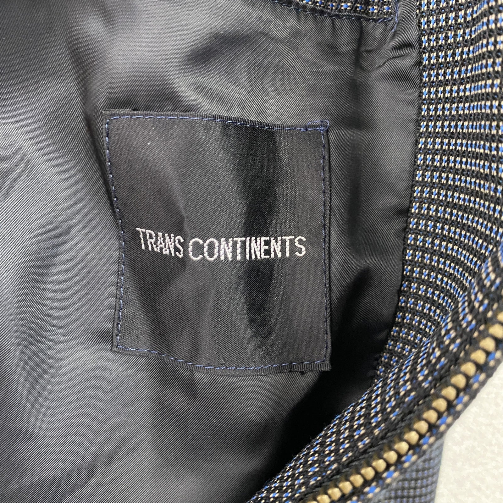 TRANS CONTINENTS　トランスコンチネンツ　ドリラーズジャケット　フルジップジャケット　黒　ブラック