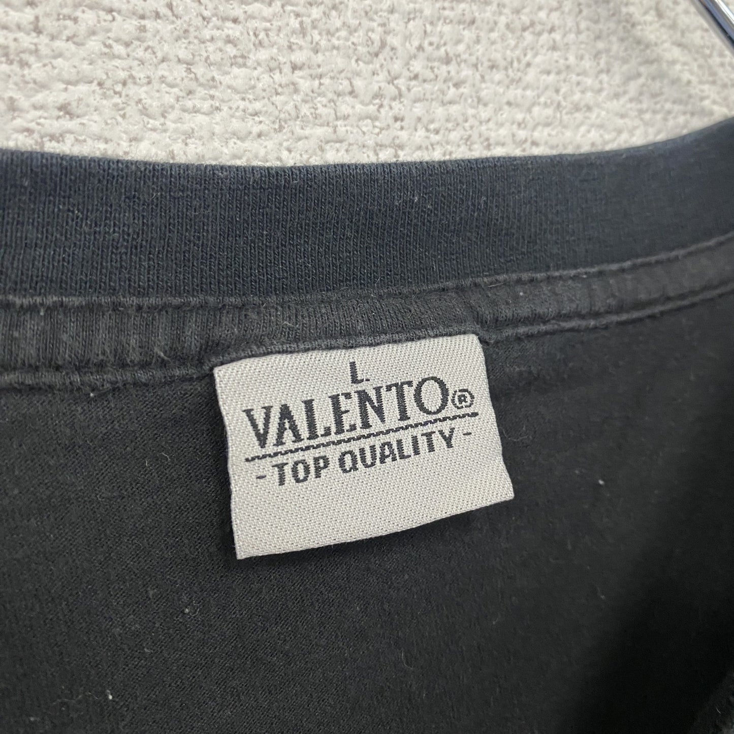 ～00s　VALENTO　長袖Tシャツ/ロンT　ヴィンテージ　黒　ブラック　Lサイズ