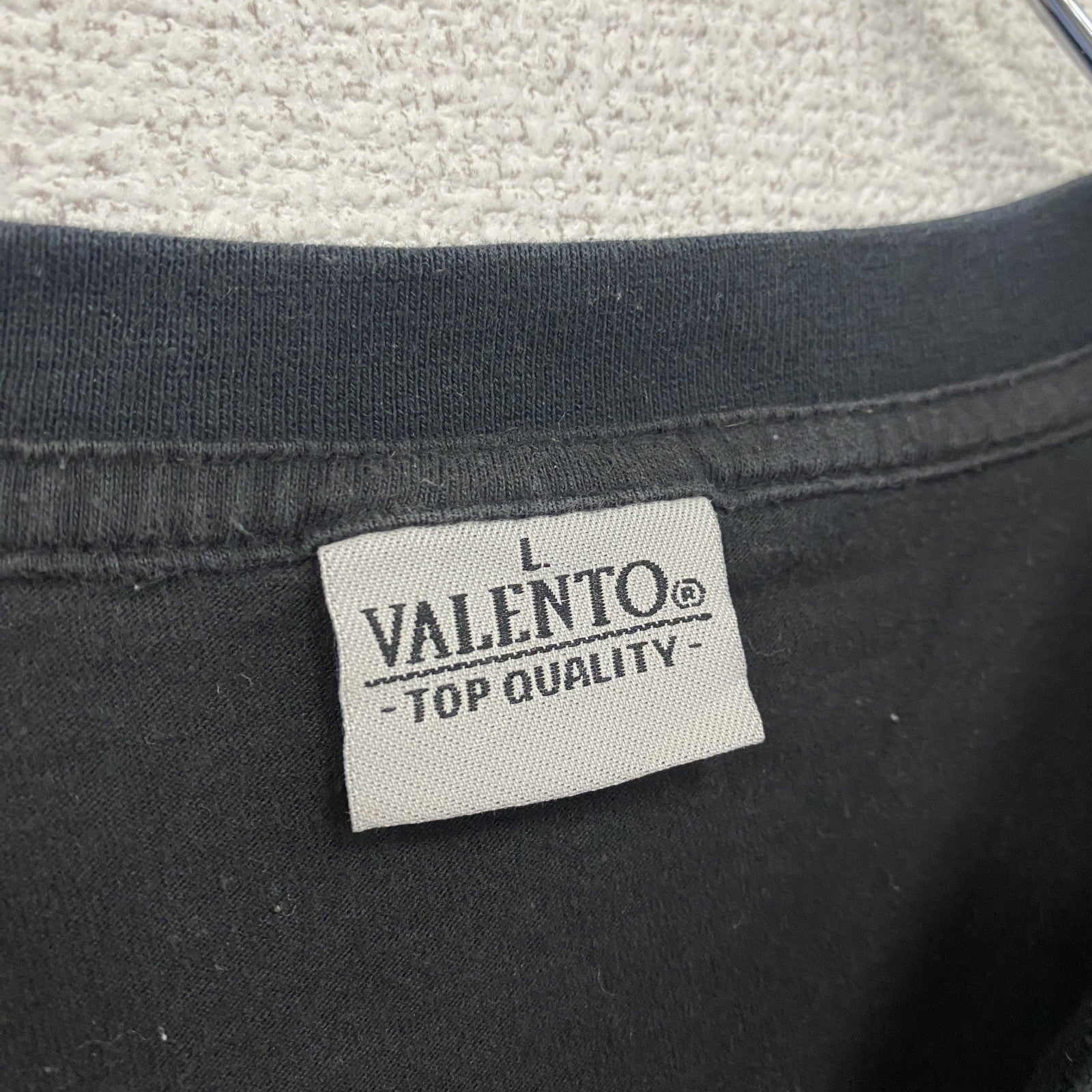 ～00s　VALENTO　長袖Tシャツ/ロンT　ヴィンテージ　黒　ブラック　Lサイズ