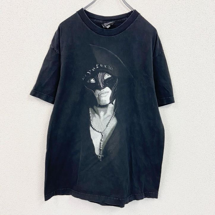 00s　World Wrestling Entertainment　半袖プリントTシャツ　黒　ブラック　Lサイズ