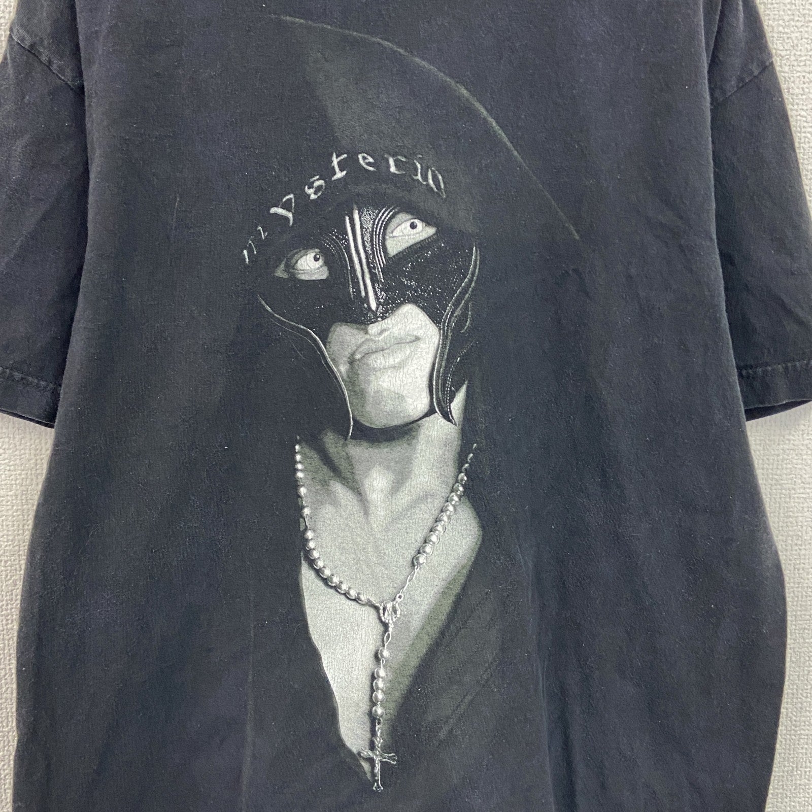 00s　World Wrestling Entertainment　半袖プリントTシャツ　黒　ブラック　Lサイズ
