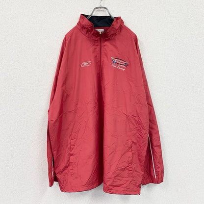 Reebok　リーボック　ナイロンジャケット　赤　レッド　XXLサイズ