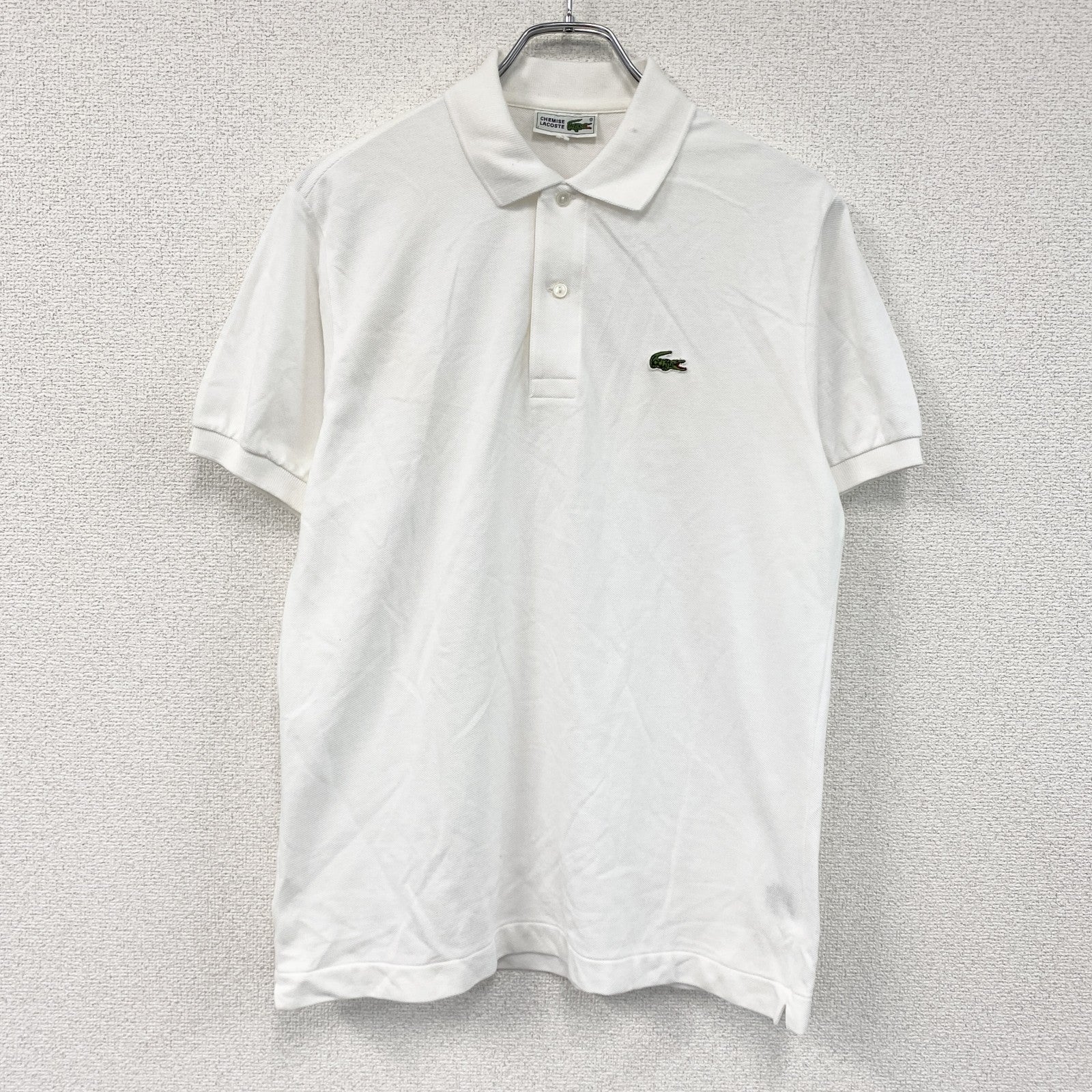 LACOSTE　ラコステ　半袖ポロシャツ　白　ホワイト　4サイズ