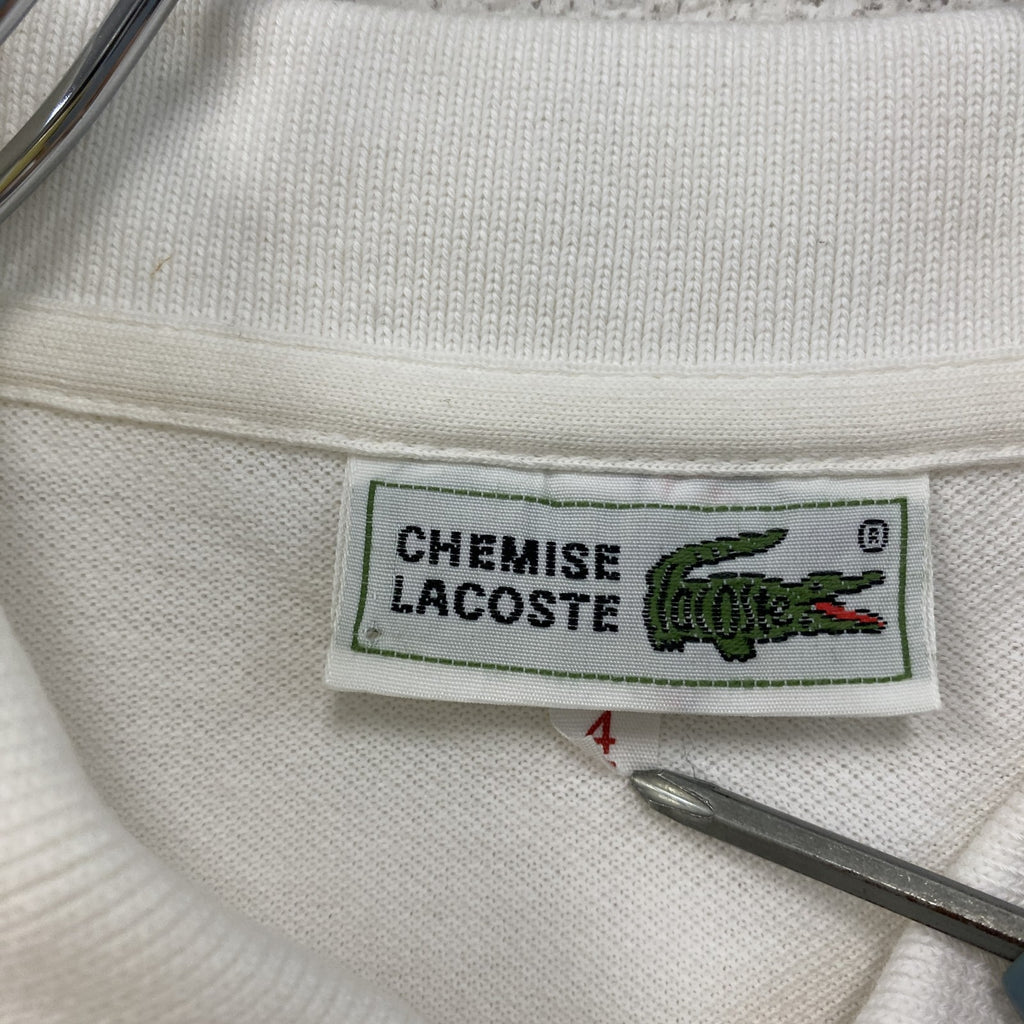 LACOSTE　ラコステ　半袖ポロシャツ　白　ホワイト　4サイズ