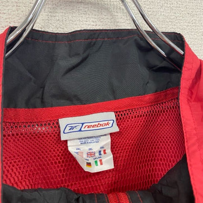 Reebok　リーボック　ナイロンジャケット　赤　レッド　XXLサイズ
