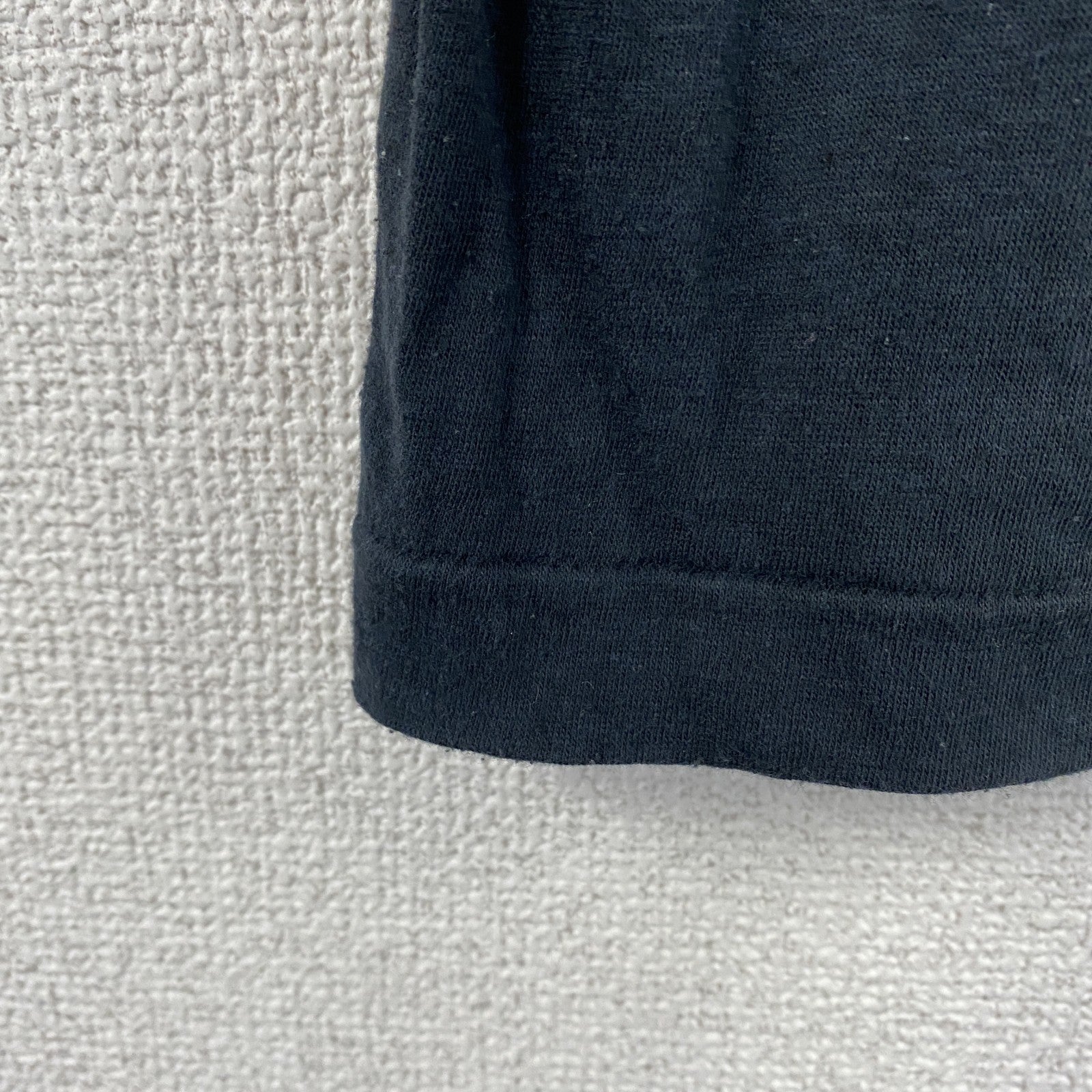 ～90s　CATS　半袖リンガープリントTシャツ　ヴィンテージ　シングルステッチ　黒　ブラック　Mサイズ