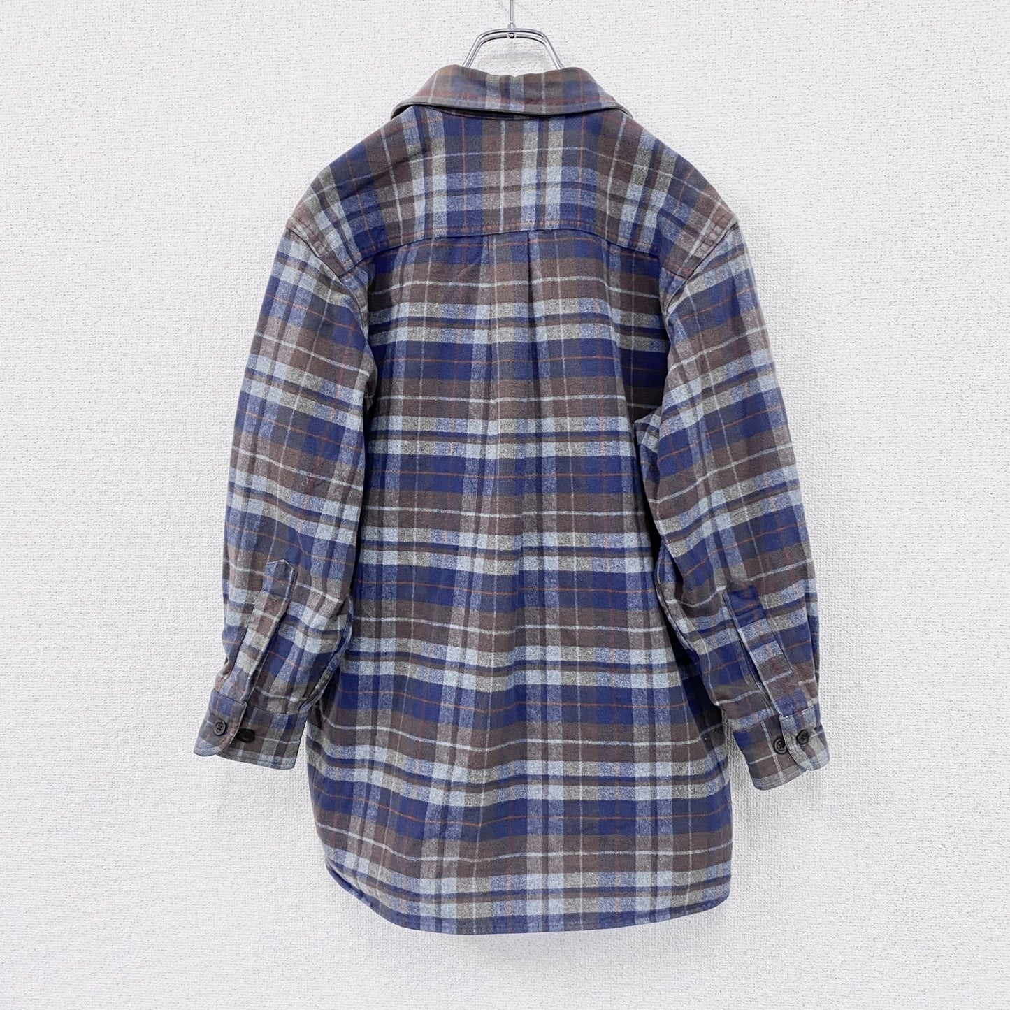 ～00s　L.L.Bean　エルエルビーン　CHAMOIS CLOTH SHIRT　シャモアクロスシャツ　長袖チェック柄ネルシャツ　マルチカラー　Sサイズ